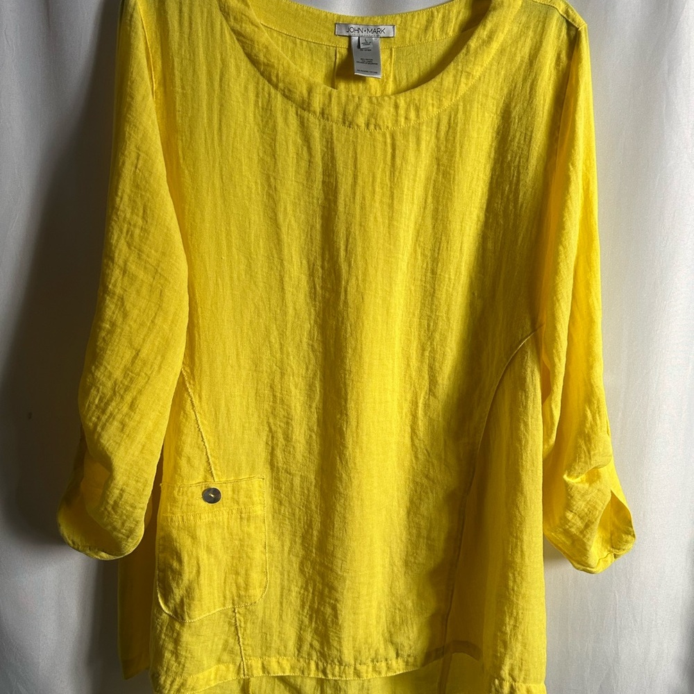LN John Mark Bright Yellow Women's Tunic